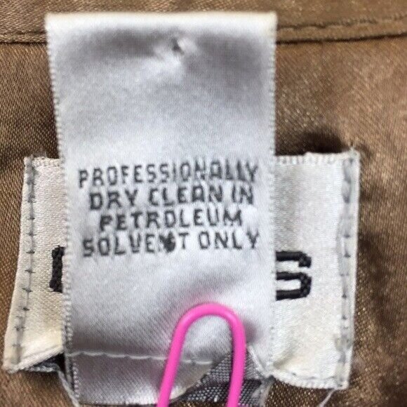 Chico's Jacket Blazer Bead Detail Netting Brown Floral Leaf Pattern XL Chico's 3 - Picture 5 of 5